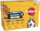Pedigree Adult Dog Food Pouches Protein+ Chunks in Jelly 48 x 85 g Multipack