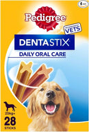Pedigree Dog Treat for Large Dogs, Dentastix Daily Dental Chews, 28 Sticks