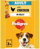 Pedigree Adult Dog Food Pouches Protein+ Chunks in Jelly 48 x 85 g Multipack