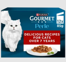 GOURMET Perle Senior 7+ Mini Fillets in Gravy Wet Cat Food