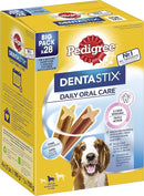 Pedigree Dog Treat for Large Dogs, Dentastix Daily Dental Chews, 28 Sticks